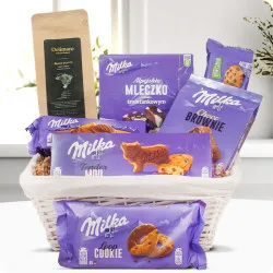 Zestaw Milka z kawą