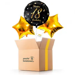 18 urodziny - balony z helem