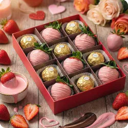 Truskawki w czekoladzie z Ferrero Rosher