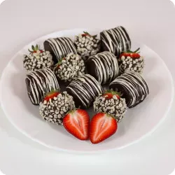 Truskawki i banany w czekoladzie