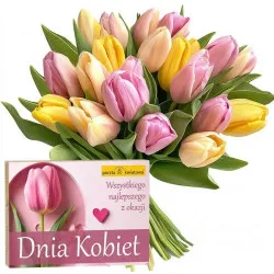 Fresh Tulips + Box of Chocolates for Women's Day