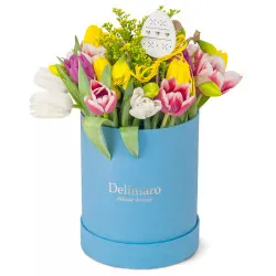 Flowerbox Wielkanocny Błękitny