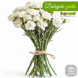 21 białych goździków 