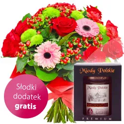  Bukiet Wzruszenie ze słodkim dodatkiem