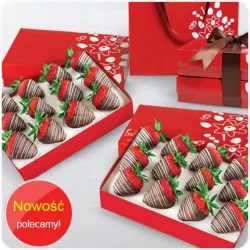 Strawberries in Dark and White Chocolate