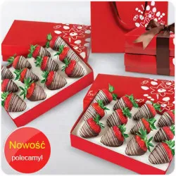 Strawberries in Dark and White Chocolate