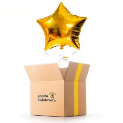 Golden Star - a balloon with helium