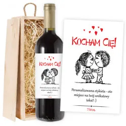 Czerwone wino Miłość 