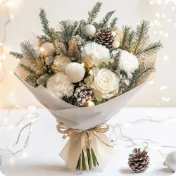 Wonderful bouquet with lights