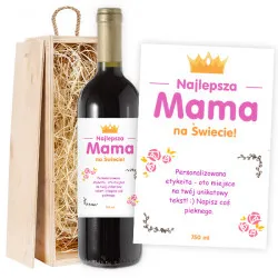 Czerwone wino Najlepsza Mama