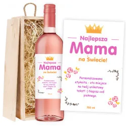 Różowe wino Najlepsza Mama