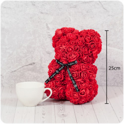 Red Rose Teddy Bear 25 cm