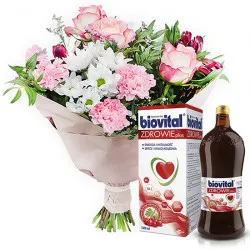 Bukiet pastelowy z Biovitalem