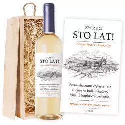 White wine Happy Birthday 