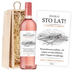 Rose wine Happy Birthday