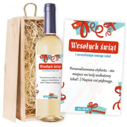 White wine Merry Christmas
