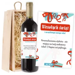 Red wine Merry Christmas
