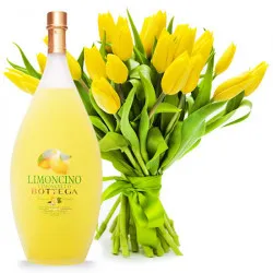 21 yellow tulips from Limoncino