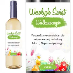 Wino personalizowane - Wielkanoc