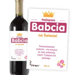Wino personalizowane - Kochanej Babci