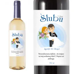 Wino personalizowane - Z okazji ślubu