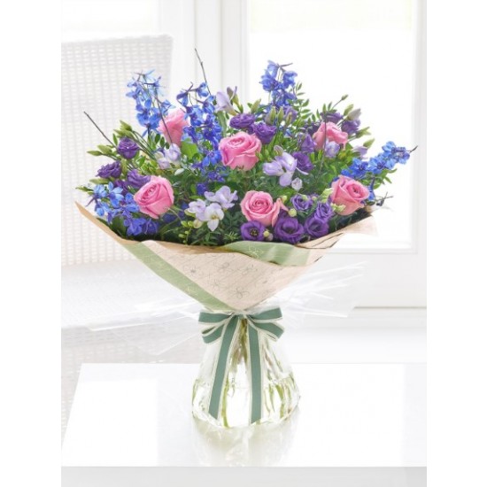 LARGE PRECIOUS PERIWINKLE HAND-TIED