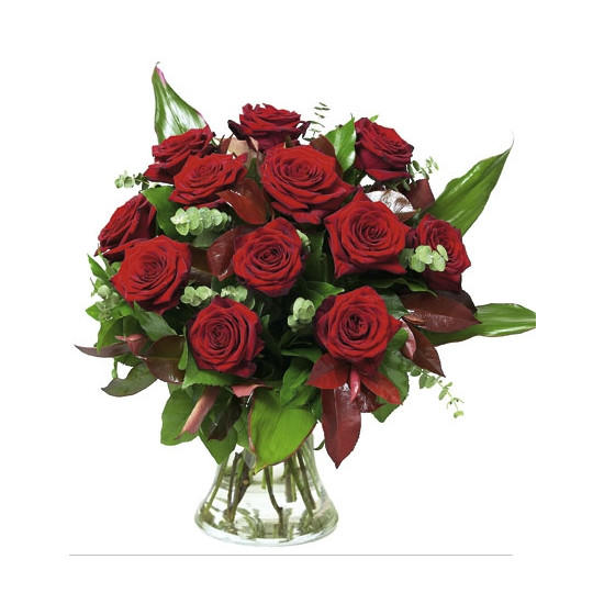 Bouquet of Roses Red Velvet (without vase)