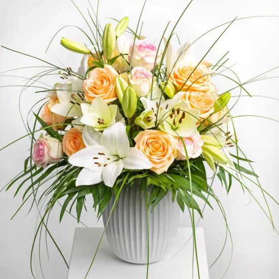 Anielski bukiet róż