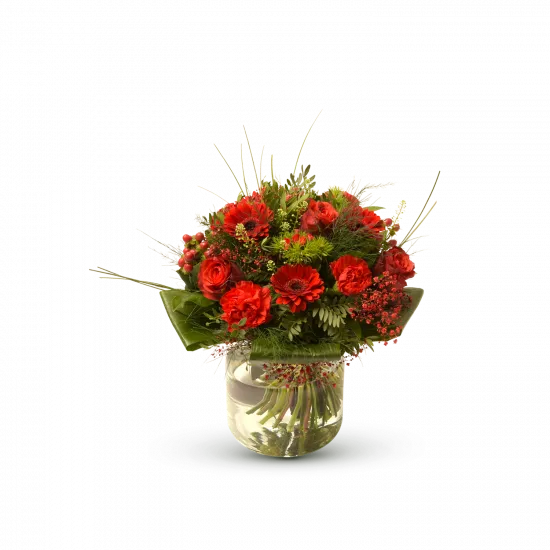 Stylish red bouquet