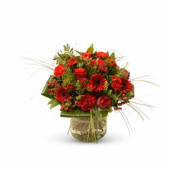 Stylish red bouquet