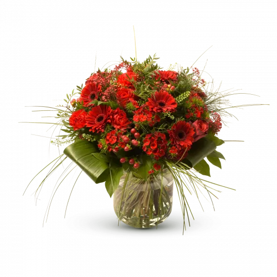 Stylish red bouquet