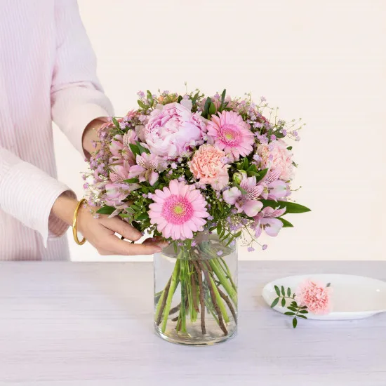 Petit bouquet de saison et sa bougie - with candle