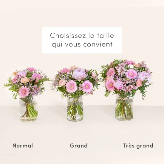 Petit bouquet de saison et sa bougie - with candle