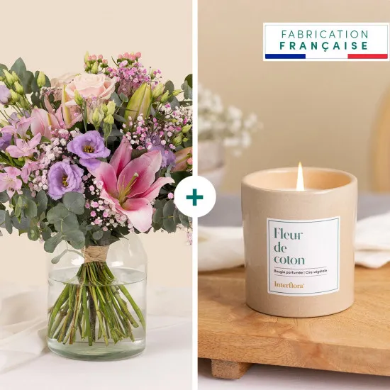 Powdery cloud and its scented candle - Nuage poudre
