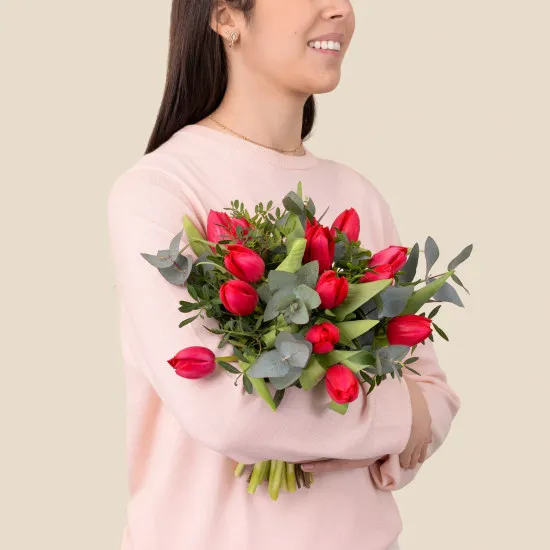 Bouquet of Red tulips