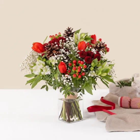 Magie de Noel et son vase offert