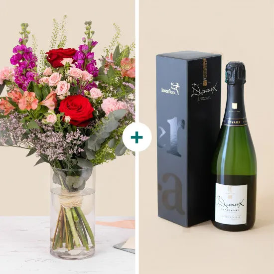 Lover and champagne - Amoureux