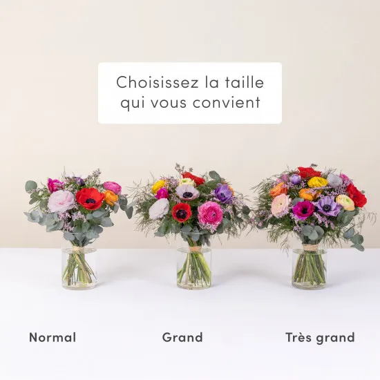 Bukiet zawilców i jaskrów