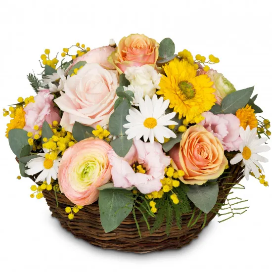 Cutflower Arrangement Cheerful Spring Meadow