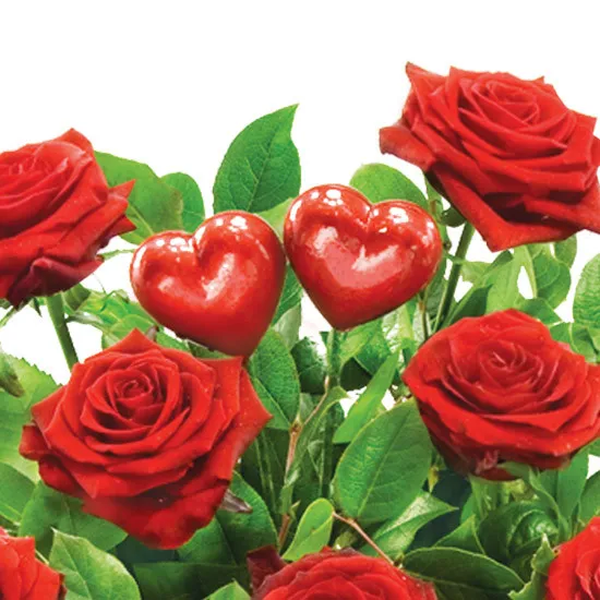 Two hearts bouquet