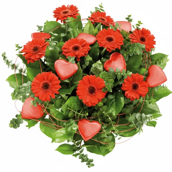 Hearts bouquet