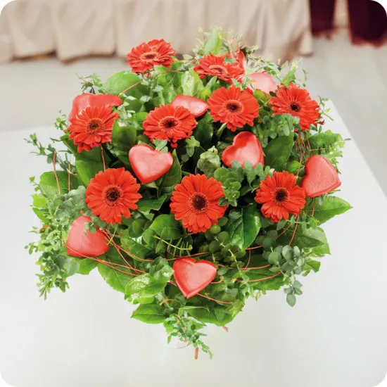 Hearts bouquet