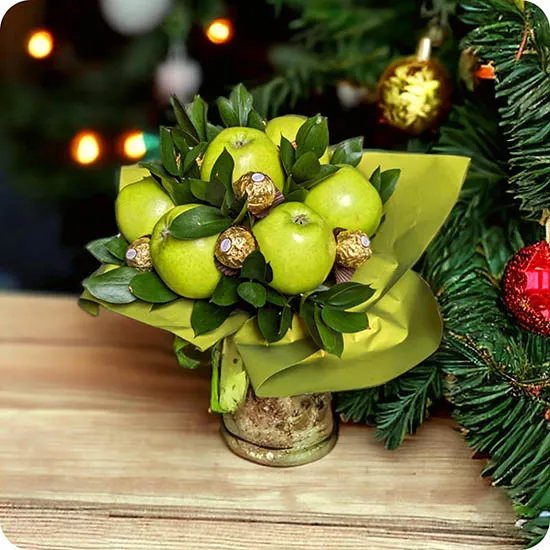 Bukiet zielonych jabłek