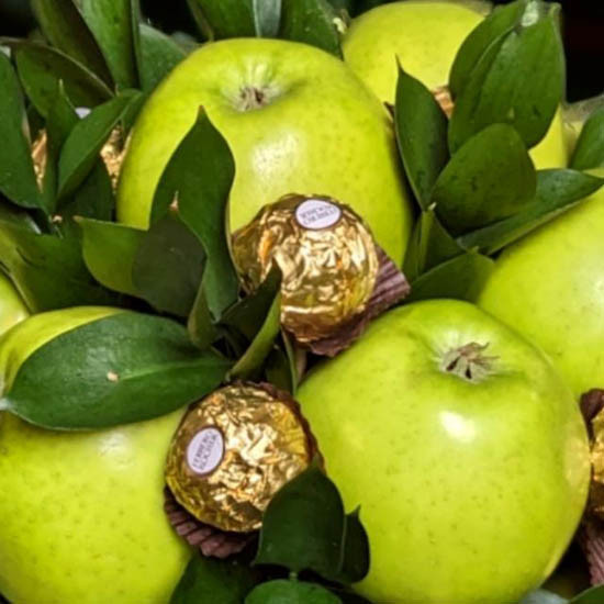 Bukiet zielonych jabłek